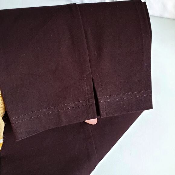 Eileen Fisher Stretch Twill Ankle Pants PL Fall Brown Neutral Organic Minimalist - Picture 10 of 16